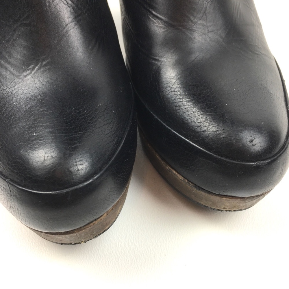 Coclico Nell tall leather wood clog heel boot - Picture 4 of 8